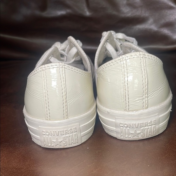 Converse Cream Suede and Patent Sneakers - Picture 4 of 4